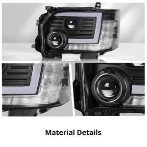 05-18 for Hiace Cool Red <b>LED</b> <b>Headlights</b> Dual-Light Lens Assembly New Condition 6000k Color Temperature Car Lights New <b>LED</b> Headli - Product Image 2