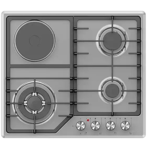 <span class=keywords><strong>Estufa</strong></span> <span class=keywords><strong>de</strong></span> <span class=keywords><strong>Gas</strong></span> con Placa <span class=keywords><strong>de</strong></span> Cocción Eléctrica Infrarroja Integrada, 4 Quemadores - Product Image 6