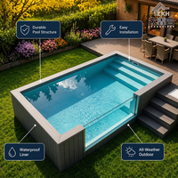 Conteneur de piscine de 20 pieds de long pour approvisionnement en volume