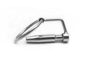 Penis Expander Baja Tahan Karat Kateter Urin Dilator Uretra Klem Cincin Fetish Kesucian untuk Pria - Product Image 4