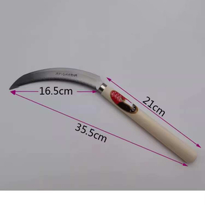 Falce Agricola con Manico in Legno e Lama in Acciaio Inossidabile - Piccolo Coltello per Raccolta - Product Image 3