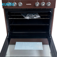 Cuisinière à gaz commerciale Xunda à 5 brûleurs avec four, modèle autoportant, vente directe usine, 30 pouces avec grill et 5 brûleurs