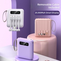 Mini Power Bank transfrontalier certifié 3C, grande capacité 10000 mAh avec alimentation mobile à quatre fils, personnalisation cadeau