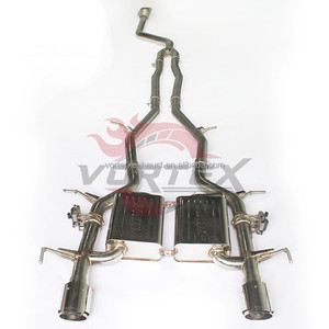 Vortex Stainless Steel Valvetronic Catback <b>Exhaust</b> Cadillac ATS 2017-2021 Active Valve <b>Muffler</b> High Flow Mirror Polished 1.5mm - Product Image 2