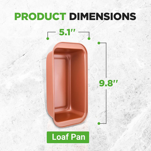 Non-Stick Pan <b>Set</b> 3 Pieces Easy To Clean Carton Steel <b>Bakeware</b> Nonstick Loaf Pan - Product Image 2
