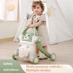 3-इन-1 मल्टीफंक्शनल प्लास्टिक वॉकर बेबी एंटी-रोलोवर ओ-आकार की पैर की खिलौना कार - Product Image 3