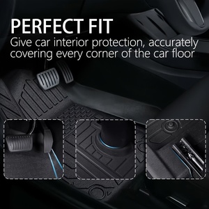 <span class=keywords><strong>Tappetini</strong></span> per <span class=keywords><strong>Nissan</strong></span> <span class=keywords><strong>Qashqai</strong></span> (Versione Europea) 2021, per Tutte le Stagioni, in TPE, Spessore 3,5mm, Set Completo 3 Pezzi, Resistenti e Antiscivolo, Coolcars - Product Image 3