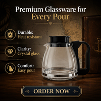 Carafe à café en verre 8 tasses 1100 ml, pot de remplacement parfaitement compatible avec le pot de blender, Jarra De Cafe Para Cafetera, pièces de rechange, pot à café