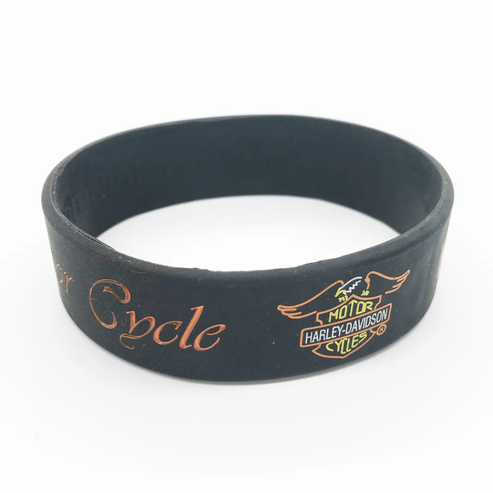 Cheap Promotional Custom Logo Rubber Band Sublimation Printing Silicone Bracelets As Gift