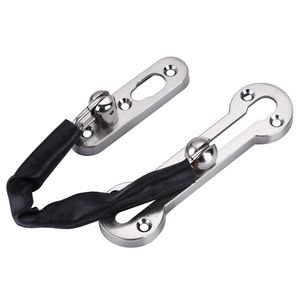 Chaîne de sécurité antivol en acier inoxydable avec revêtement en cuir pour système de verrouillage de chambre d'hôtel - Product Image 5