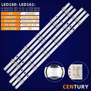 Tiras de Retroiluminación LED para TV de 55 Pulgadas, LED160 LED161 para LG INNOTEK DRT 3.0 55"_A/B TIPO REV01 (1 juego=5A+5B) - Product Image 2