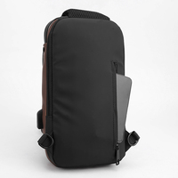 MARKSMAN – sac de poitrine tendance pour homme, sac à dos multifonctionnel USB antivol pour voyage et sport