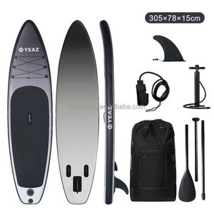 Planche de SUP <span class=keywords><strong>gonflable</strong></span> tout-terrain noire et orange OEM - Product Image 5
