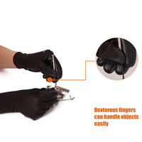 Gants de travail en polyester de qualité supérieure, résistants à l'huile, avec revêtement en nitrile lisse, conformes à la norme Snell 13G, durables pour les opérations d'atelier polyvalentes