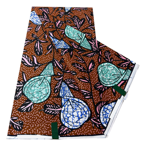 Tissu Africain Ankara Doré Véritable <span class=keywords><strong>Wax</strong></span> 100% Coton Style Kente Nigéria Ghana pour Vêtements et Couture Matériaux DIY - Product Image 2