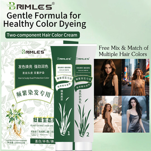 Tinta per <span class=keywords><strong>Capelli</strong></span> Organica Nera Permanente 100ml*2, 100% Senza Ammoniaca, Senza PPD, Naturale, Non Allergenica, Copre i <span class=keywords><strong>Capelli</strong></span> Grigi/<span class=keywords><strong>Bianchi</strong></span> - Product Image 5