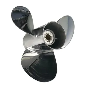 35-65 HP Stainless Steel Boat Propeller 11 3/8 X 12 For SUZUKI Outboard Engine