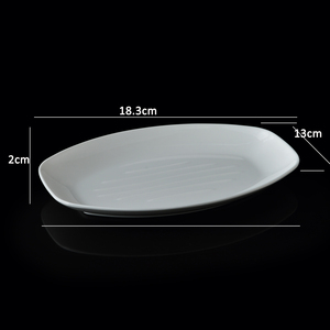 <span class=keywords><strong>Restaurant</strong></span> personnalisé 100% assiette à <span class=keywords><strong>poisson</strong></span> en mélamine ensembles d'assiettes à dîner blanches assiettes en mélamine de qualité alimentaire - Product Image 5