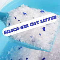 Litière pour chat en cristaux de granulométrie large, absorbante et désodorisante, en silicone, sans odeur, pour animaux de compagnie