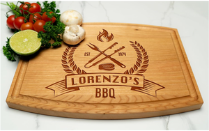 Planche à découper en bois en forme de pare-brise gravée au laser sur mesure, plateau personnalisé pour fromages et steaks, idéal pour supermarchés, boutiques de cadeaux et détaillants - Product Image 5