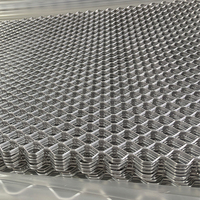 Grille de sécurité intérieure en maille d'aluminium expansée, revêtue de poudre, pour la décoration des bâtiments