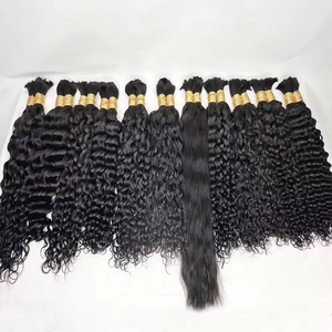 Boho trecce alla rinfusa fasci di peli del corpo senza trama vergine brasiliana intreccia Extension per capelli - Product Image 3