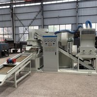 Granulateur de fil de cuivre haute précision 30 kW pour câbles et fils usagés, avec séparation électrostatique de l'air et bac en plastique pour cuivre