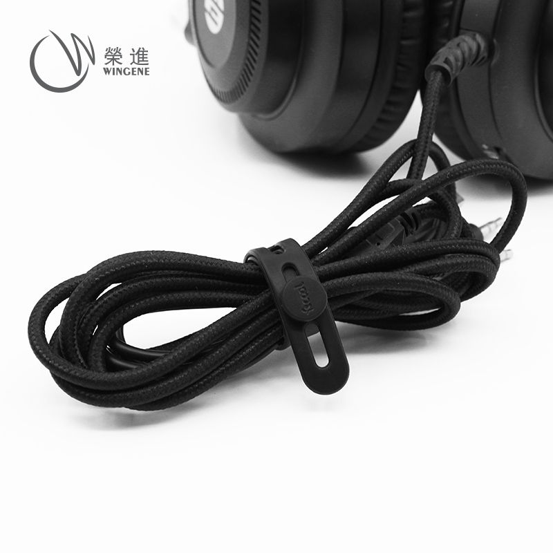 2022 Fscool высокое качество, новый дизайн, многоразовые и прочные резиновые силиконовые кабельные стяжки