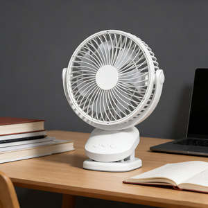 Mini Electric Fan Desktop Rechargeable USB Powered Silent Oscillating Fan For Student Dormitory Bedside Use - Product Image 1