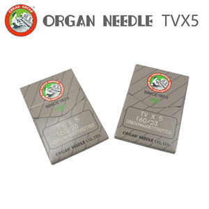 Aguja para máquina de coser Organ Needle Tvx5 160/23 para uso en pespuntes y costuras dobles. - Product Image 5