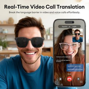 Lunettes de soleil audio intelligentes IA avec traducteur, appels téléphoniques et protection polarisée IA <span class=keywords><strong>Chat</strong></span> - Product Image 5