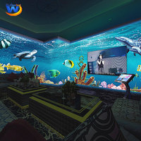 Écran holographique mural à thème océanique immersif 3D, robe de mariée, projection interactive, équipement au sol pour une utilisation en intérieur