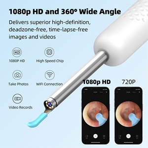 Caméra auriculaire sans fil étanche en silicone R1 avec fonction de nettoyage visuel du cérumen et dispositif portable de nettoyage des <span class=keywords><strong>oreilles</strong></span> - Product Image 3