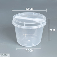 Gobelets en plastique de 180 ml, 220 ml, 280 ml avec couvercle et cuillère, pour mousse, dessert, gâteau, boissons, soupes et autres aliments - Vente en gros