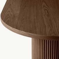 Table de Salle à Manger de Luxe Mobilier d'Intérieur Ensemble Table et Chaises en Chêne Massif Noir Marron