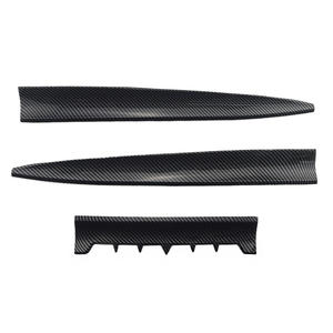 สปอยเลอร์หลังรถยนต์แบบสากล ลายคาร์บอนไฟเบอร์ 3 มิติ วัสดุ ABS สีดำเงา สำหรับรถแข่ง ฮอนด้า ซีวิค โตโยต้า นิสสัน - Product Image 5