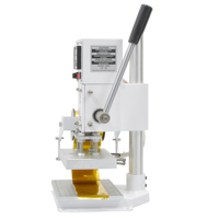 Petite machine à estamper à chaud manuelle pour cartes, bois, papier, verre, cuir, logo en relief, machine à estamper à chaud PU PVC