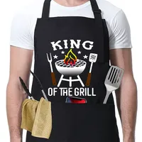 Tablier de cuisine imperméable et résistant à l'huile pour homme, avec poches, sans manches, cordon de serrage, idéal pour anniversaire/Fête des Pères/Anniversaire de mariage