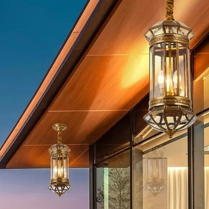 <span class=keywords><strong>New</strong></span> Châu Âu Phong Cách Tất Cả Các Đồng Ánh Sáng Mặt Dây Chuyền, Sân Ngoài Trời Gian Hàng Cảnh Quan Vườn Hành Lang Ngoài Trời Ánh Sáng Mặt Dây Chuyền - Product Image 2