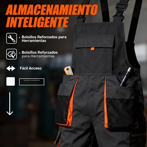 Tuta da <span class=keywords><strong>Lavoro</strong></span> in Rayon per Meccanici, Traspirante, Antistrappo, Certificata EN/CE - Product Image 6