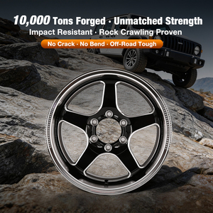 <span class=keywords><strong>ล้อ</strong></span>ฟอร์จ <span class=keywords><strong>KSR</strong></span> Off-Road สีดำเงาขอบขัดเงา ขนาด 16 17 18 19 20 21 22 23 24 นิ้ว แบบกำหนดเอง ET PCD CB สำหรับ Ford Bronco และอื่นๆ - Product Image 3