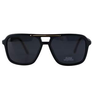 แว่นกันแดดนักบินวินเทจสำหรับผู้ชายแว่นตาขี่มอเตอร์ไซค์สไตล์พังก์กรอบสี่เหลี่ยมสะพานสองชั้นแบบย้อนยุค - Product Image 5