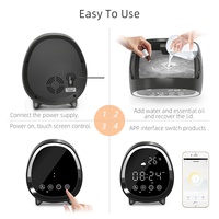 Humidificateur d'air à brume froide 200 ml en gros, diffuseur d'arômes intelligent ultrasonique pour toute la maison avec fonction Wi-Fi