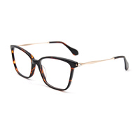 Lunettes optiques œil-de-chat classiques et élégantes, unisexe, monture en acétate premium, légères, verres PC transparents incassables, pour usage quotidien décontracté