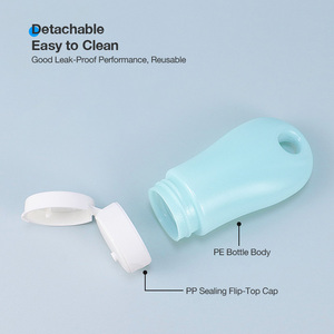 Botella de Viaje de Silicona OEM con Diseño a Prueba de Fugas, Accesorios Recargables para Artículos de Tocador y Cosméticos - Product Image 4