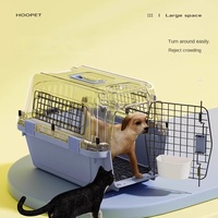 Transportín para Mascotas de Material PP Aprobado por Aerolíneas, para Gatos y Perros, Jaula Portátil Segura para Automóvil con Capacidad Superior a 7 kg, Carga Superior para Viajes
