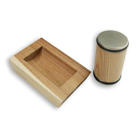 Housselin – Kit d'affûtage de couteaux en bois à rouleaux, angles magnétiques de 15 et 20 degrés, couleur personnalisable, écologique, manuel