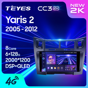 Teyes CC3 2K Car DVD Player cho TOYOTA YARIS 2 2005 2012 9 inch GPS Android Navigation Car DVD Player - Product Image 2