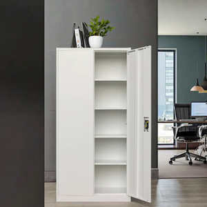 Có Thể Khóa Thép Lưu Trữ Tập Tin Tủ 2 Cửa 5 Có Thể Điều Chỉnh Kệ Cho Văn Phòng Kho Phòng Tập Thể Dục Trường Khách Sạn Ăn Uống Bệnh Viện Sử Dụng - Product Image 1