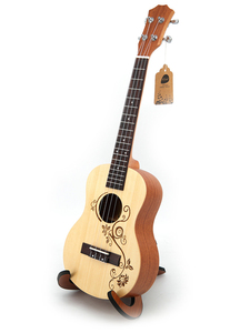 <span class=keywords><strong>Ukelele</strong></span> <span class=keywords><strong>Paisen</strong></span> de 26 pulgadas, tenor, estilo flor de abeto Ingman. - Product Image 2